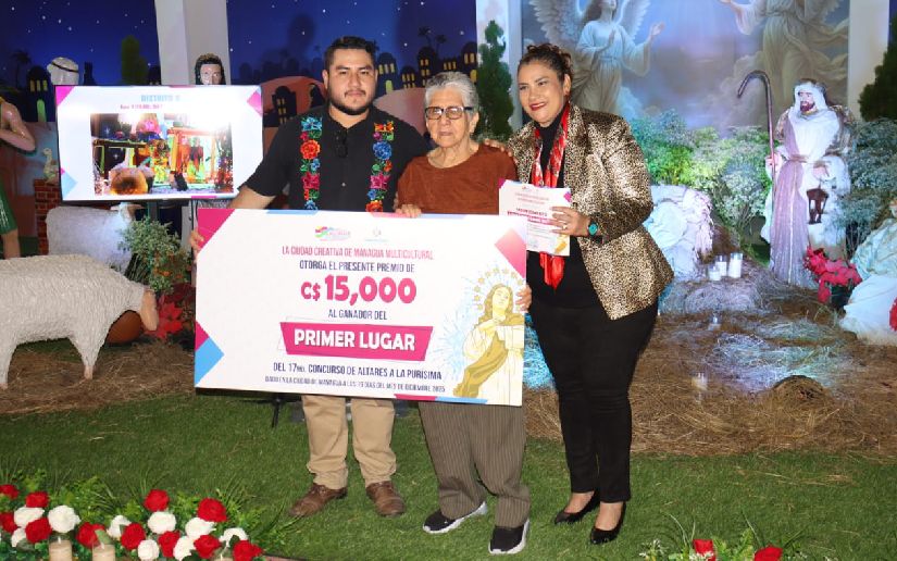 Managua premia a los ganadores del Concurso de Altares a la Purísima
