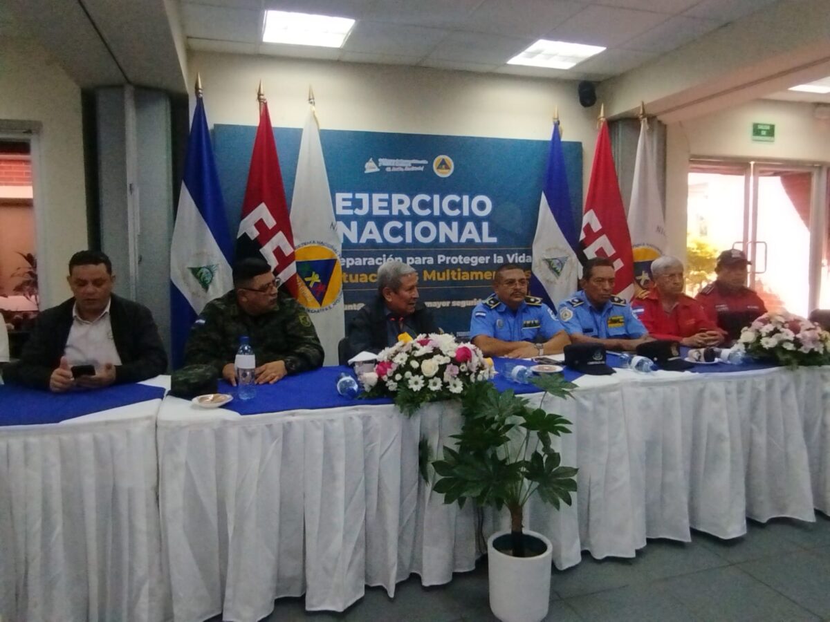 Nicaragua desarrolla último Ejercicio Nacional Multiamenazas 2025
