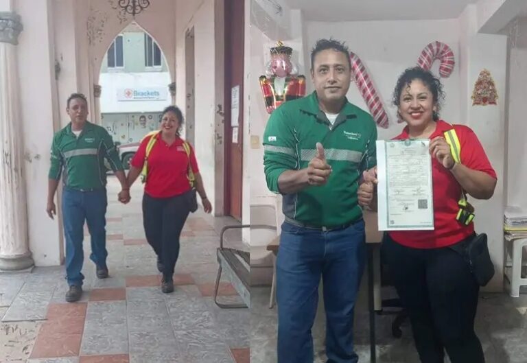 Pareja sella su divorcio con un tierno beso en la boca