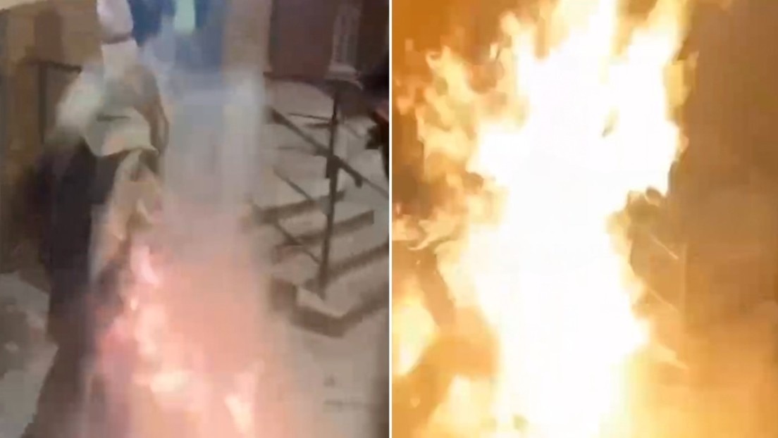 Casi queman a la festejada para tener un original cumpleaños