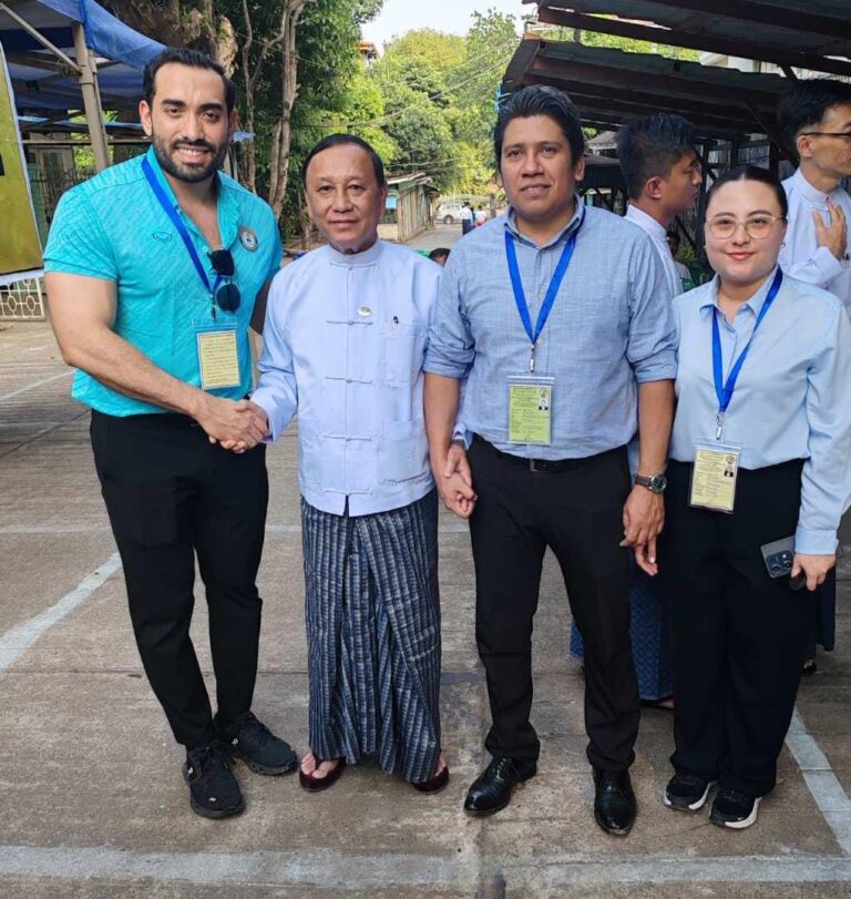 Delegación de Nicaragua acompaña como Observadora la fase final de las Elecciones Generales en Myanmar