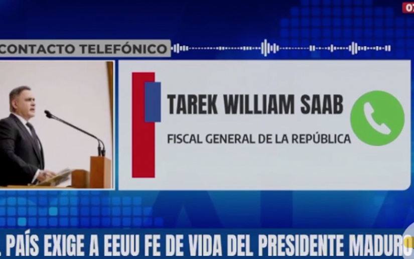 El Fiscal General de la República Bolivariana de Venezuela, Tarek William Saab, condenó enérgicamente los ataques criminales perpetrados contra el pueblo y el Gobierno venezolano, y responsabilizó al Gobierno de Estados Unidos por cualquier hecho que pudiera atentar contra la integridad y la vida del Presidente Constitucional Nicolás Maduro Moros y de su esposa, la Primera Dama Cilia Flores.