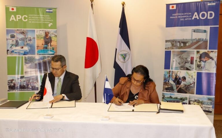 Japón dona 69 mil 912 dólares a Nicaragua para construir calles