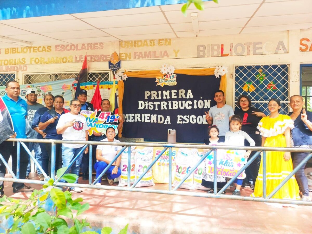 Primera entrega de Merienda Escolar 2026 en Chontales