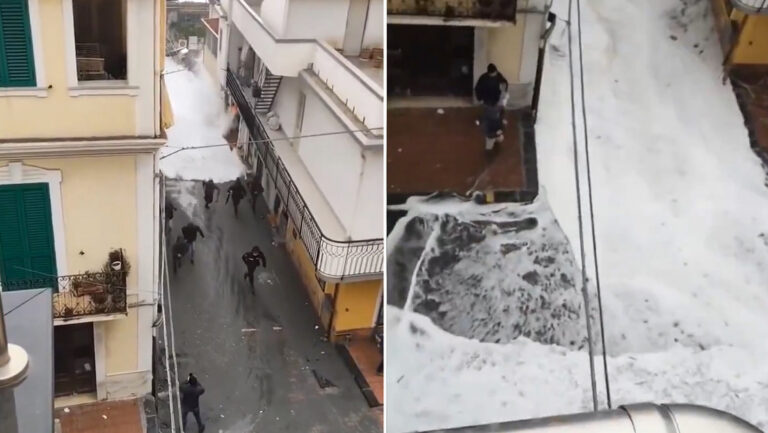 Reportan inundaciones en regiones de Italia debido a tormenta Harry