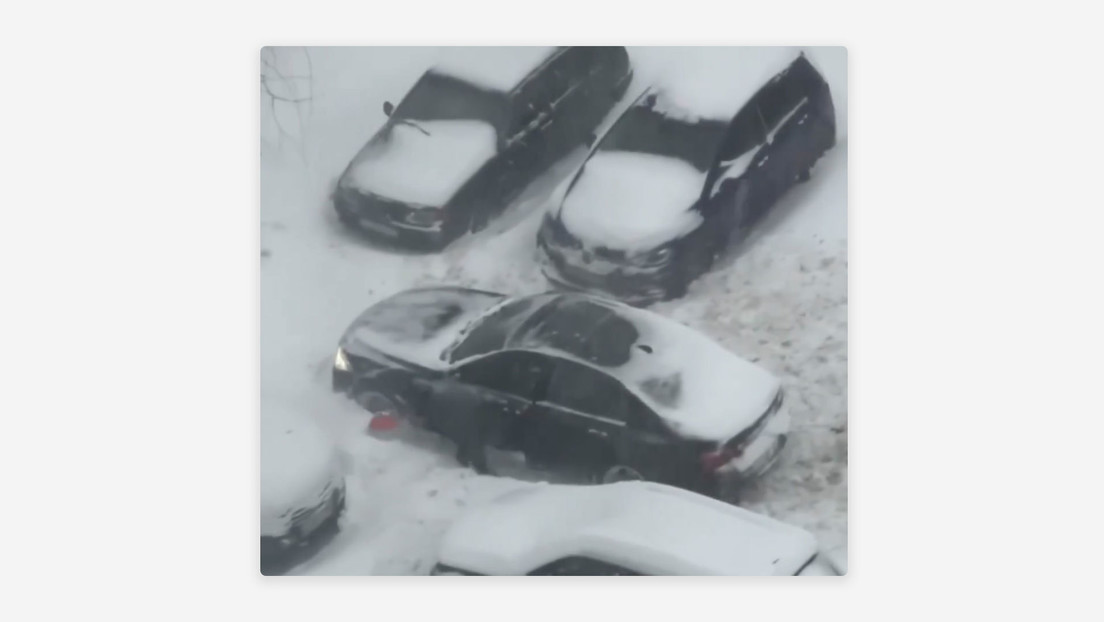 Se registra nevada récord en Moscú