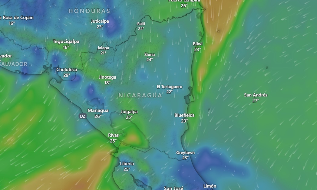 Ambiente fresco y vientos moderados predominarán en Nicaragua