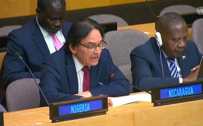 Nicaragua reelecta Vicepresidente Comité Palestina ONU