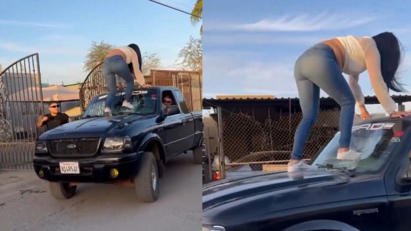 Tóxica destruye el auto de su novio para que no salga