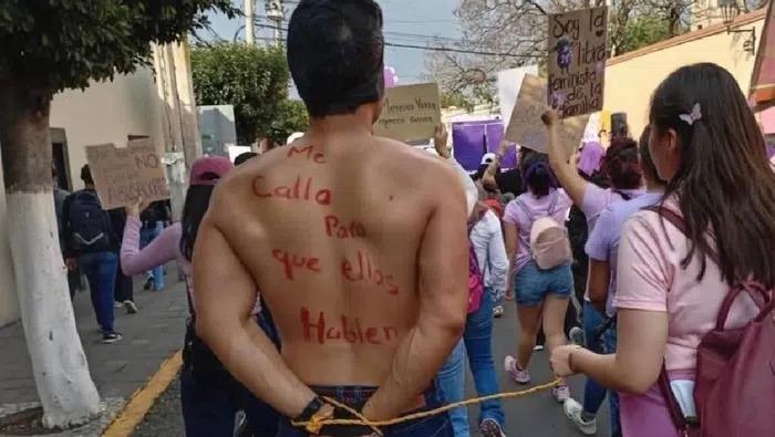 Iba a salir linchado durante una marcha feminista