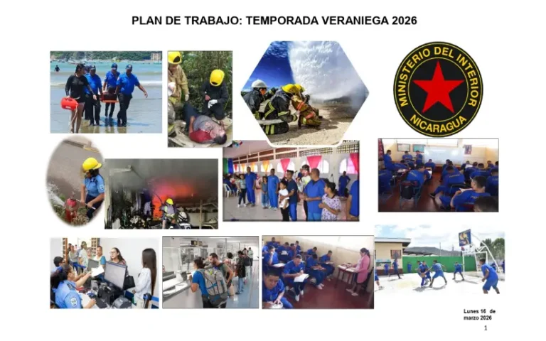 Plan de trabajo del MINT: temporada veraniega 2026