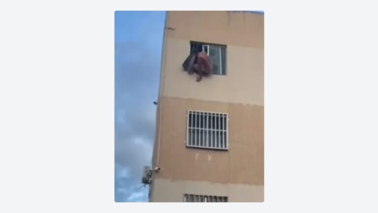 Saltó de una ventana de 10 metros para no ser capturado