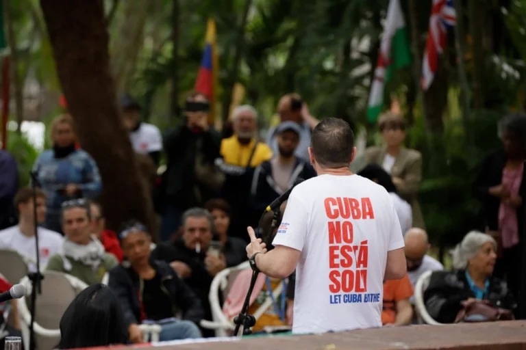 Ya está en Cuba el primer grupo del Convoy Nuestra América