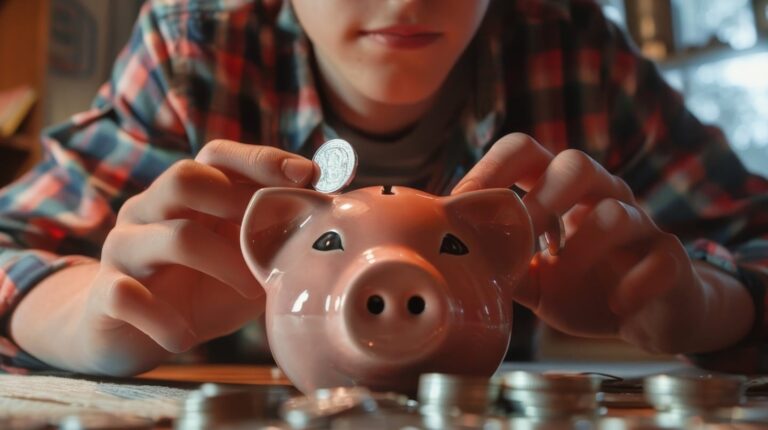 ahorros a su pequeño hijo