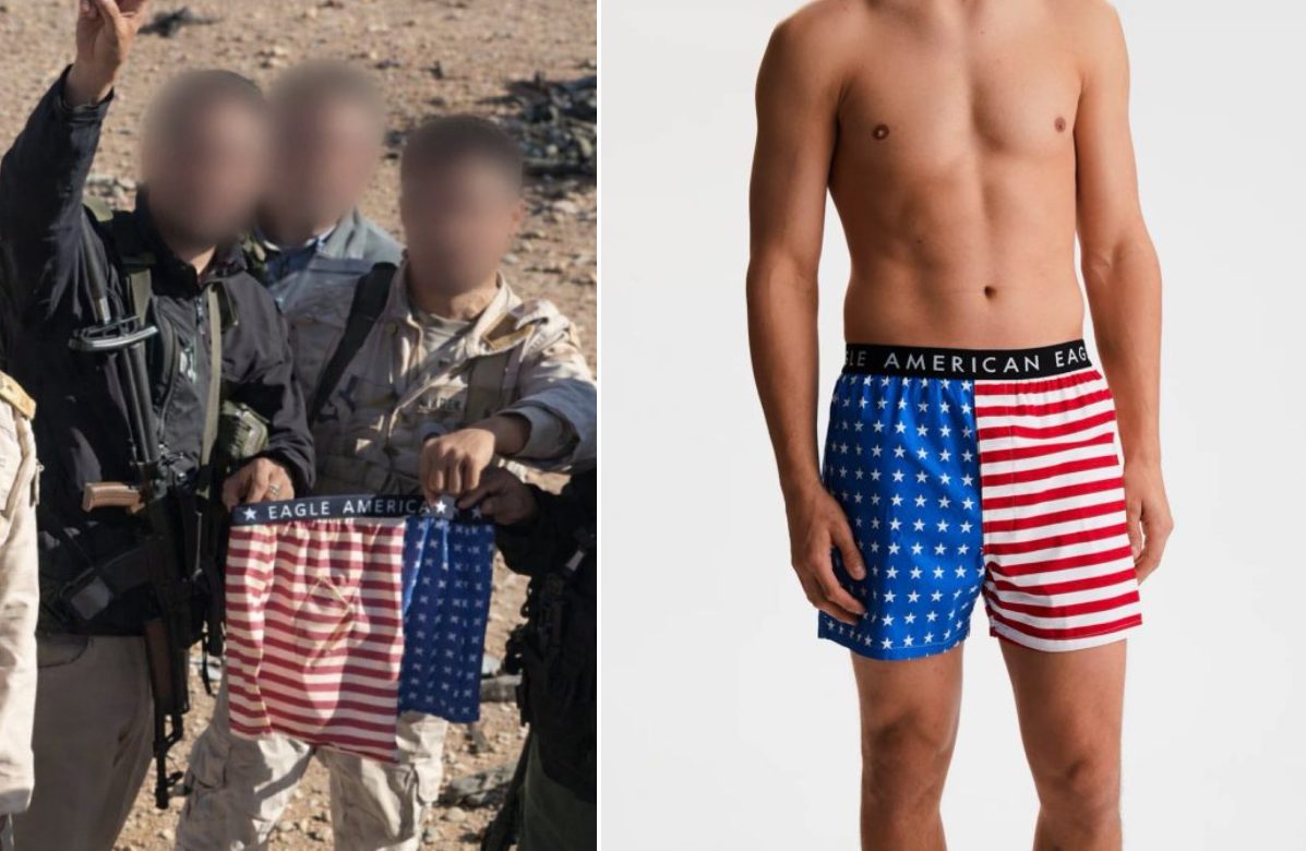 Bóxers usados por el piloto rescatado en Irán se agotaron en las tiendas de American Eagle