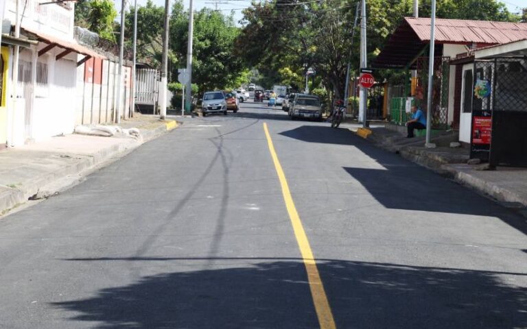 Inauguran calles en el Reparto San Antonio en Managua