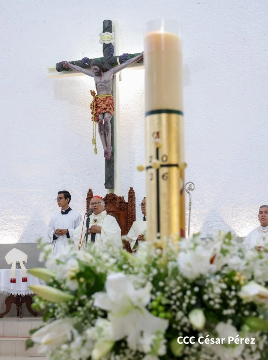 ¡Cristo vive! Multitud celebra con fe el Domingo de Resurrección en Managua