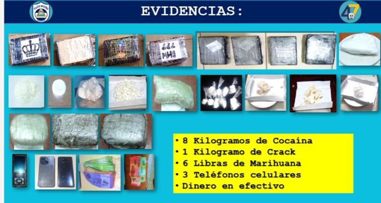 33 sujetos son detenidos en Managua