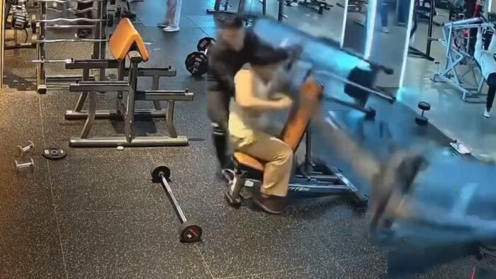 Accidente en gimnasio se vuelve viral por falla en máquina de poleas
