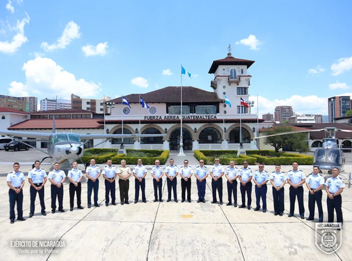 Ejército de Nicaragua participa en ejercicio aéreo regional de la CFAC en Guatemala