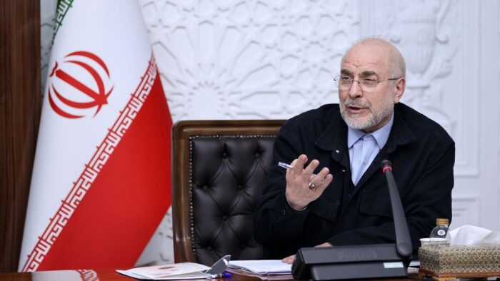 El presidente del Parlamento iraní, Mohammad Bagher Ghalibaf,