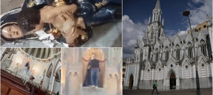 Hombre grita “soy el 666” y destruye imágenes religiosas