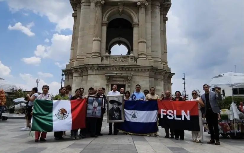 Honores al General Sandino en Pachuca, Hidalgo, México