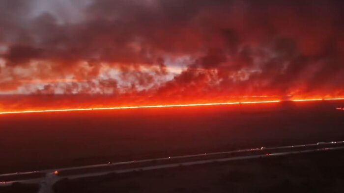 Reportan incendio forestal en condados de Florida-EEUU