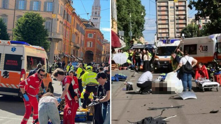 Coche embiste a una multitud en Italia y deja 7 heridos