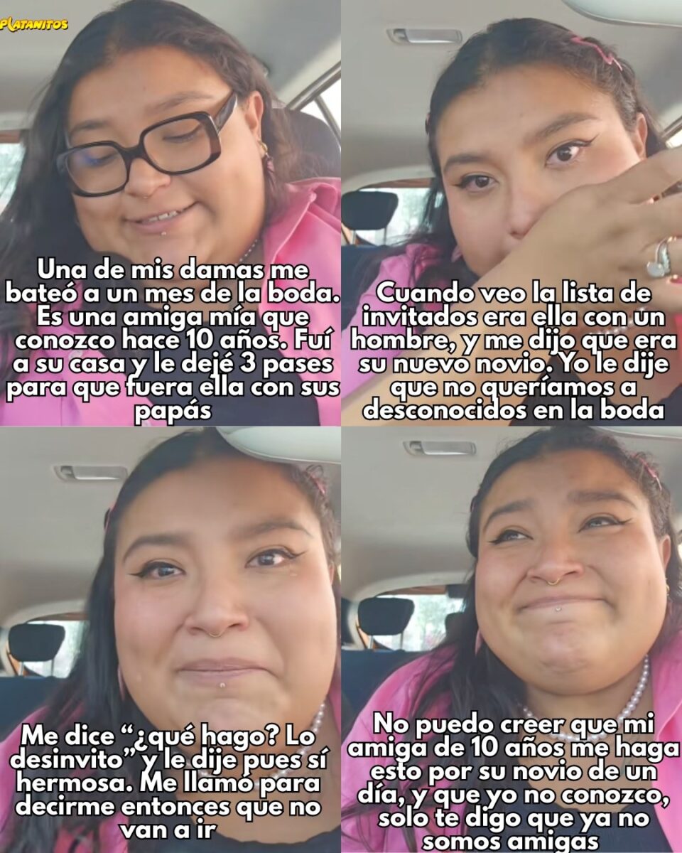 Se quedó sin dama de honor y sin su mejor amiga en su boda
