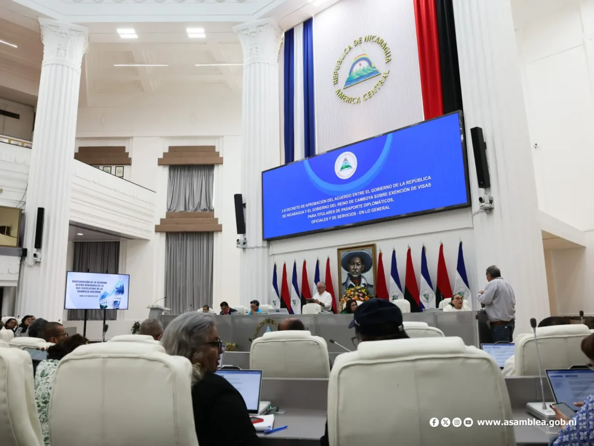 Ratifican acuerdo de exención de visa entre Nicaragua y Camboya