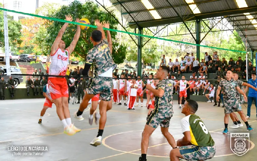 Ejército de Nicaragua inaugura el XXI Campeonato de Voleibol