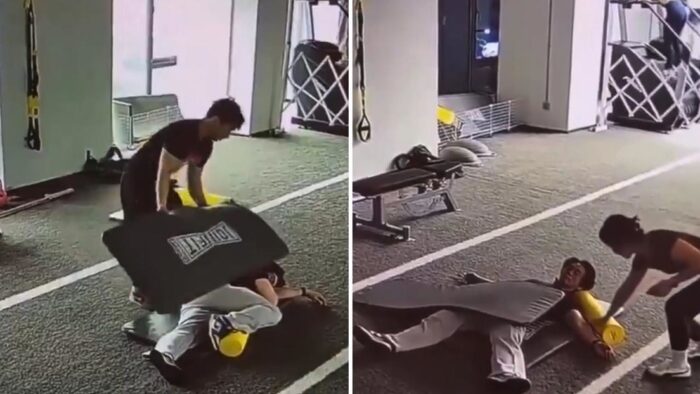 Joven va al gimnasio a entrenar, pero termina durmiendo siete horas y se vuelve viral