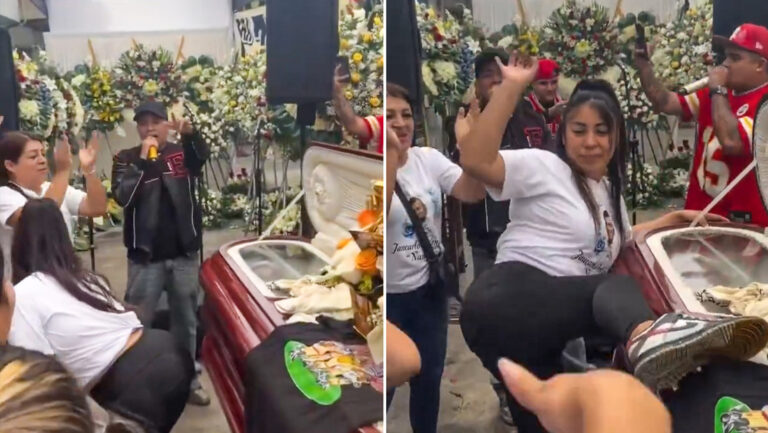 Viuda despide a su esposo bailando reguetón