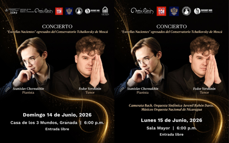 Concierto “Estrellas Nacientes” reunirá en Nicaragua a destacados egresados del Conservatorio Tchaikovsky de Moscú