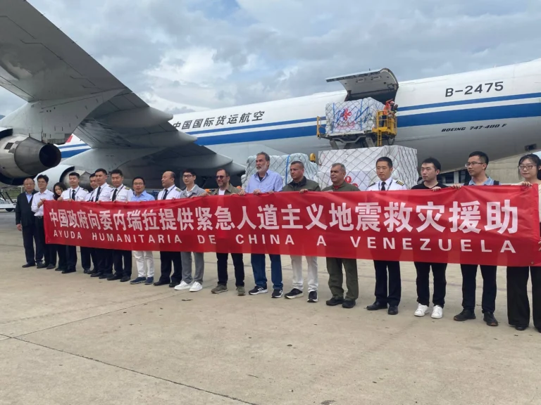 China envía ayuda humanitaria a Venezuela tras terremotos
