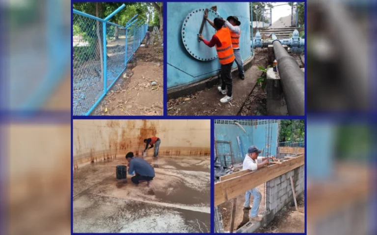 ENACAL rehabilita tanques en Carretera Sur