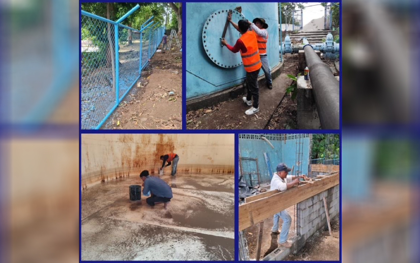 ENACAL rehabilita tanques en Carretera Sur