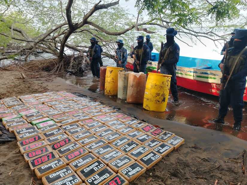 Incautan 132 tacos de cocaína en Nicaragua
