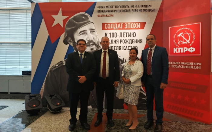 Participamos en centenario del Comandante Fidel celebrado en Moscú