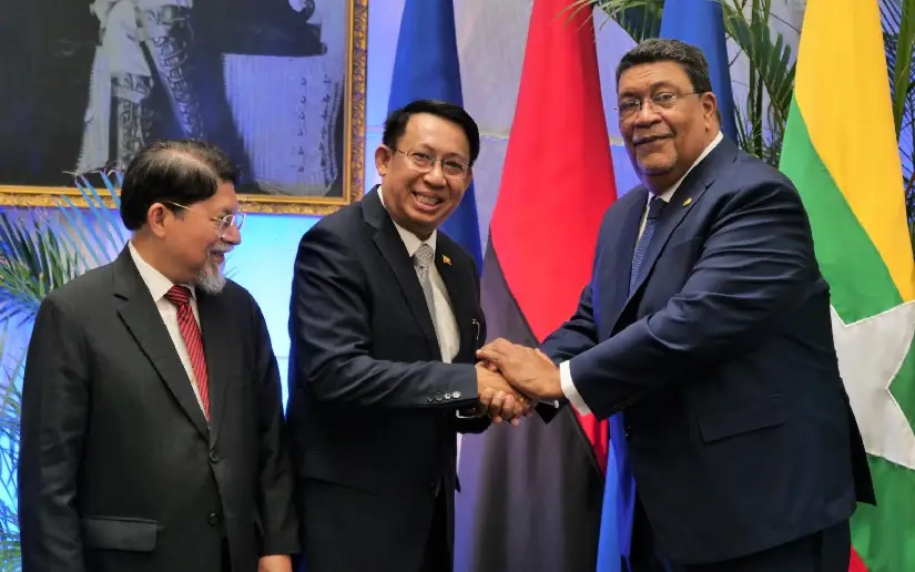 Rosario da la bienvenida a embajador residente de Myanmar