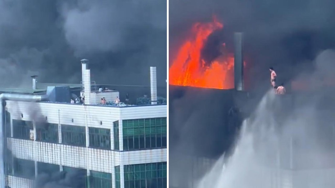 Se registra un incendio en una fábrica de calzado en China