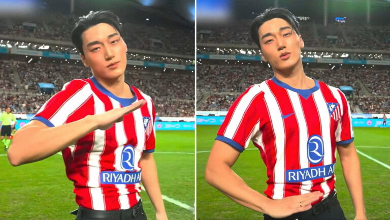 Cantante surcoreano se roba el show en el Atlético