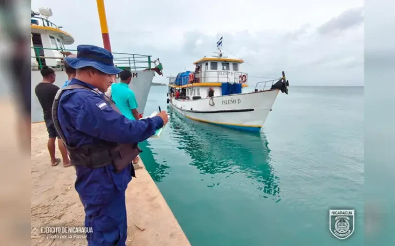 Ejército de Nicaragua brinda protección, a embarcaciones y flota pesquera industrial