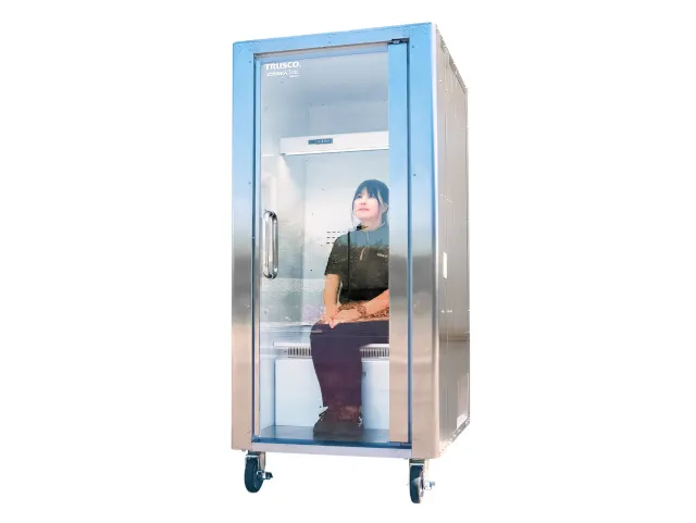 Diseñan una cabina de refrigeración, para las personas que tiene mucho calor