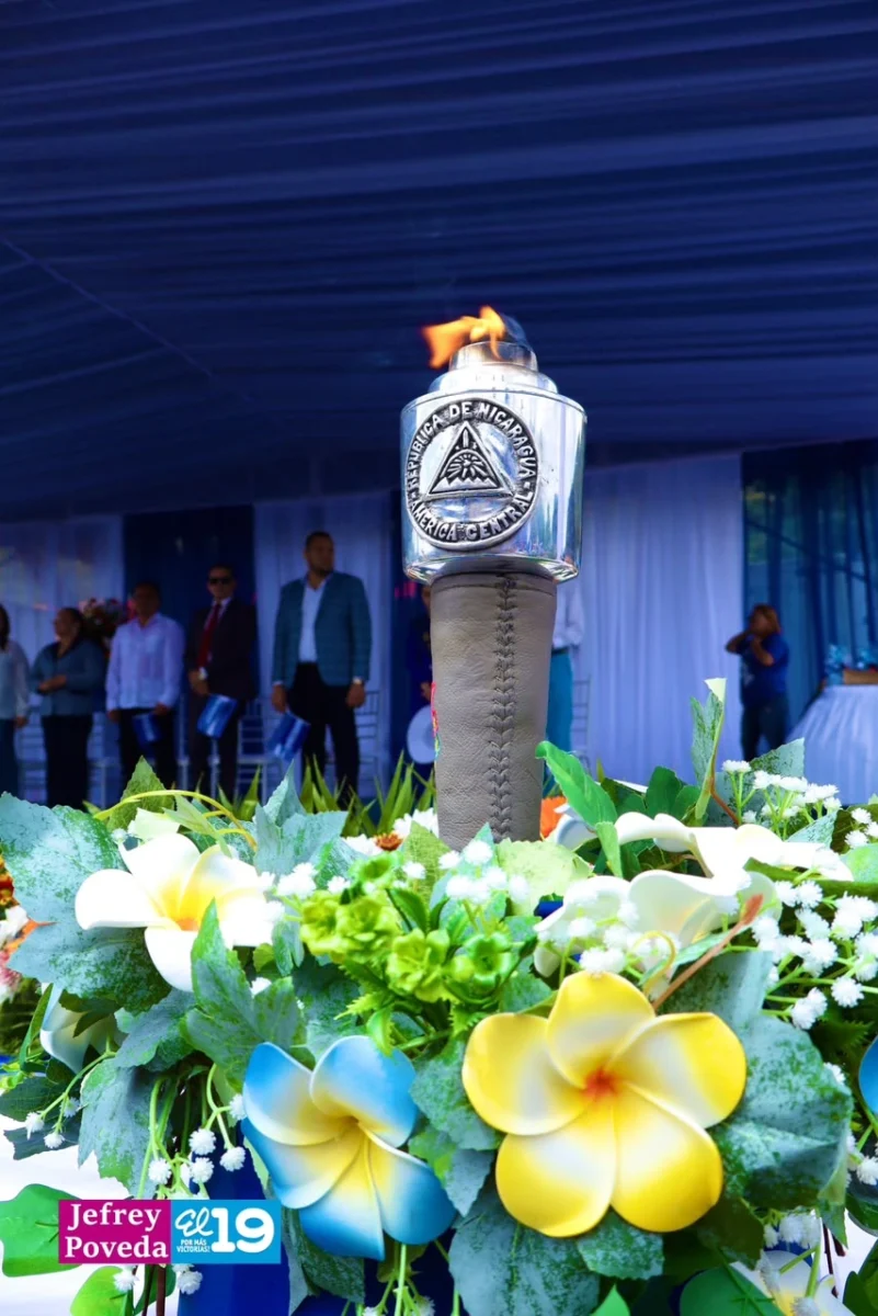 Nicaragua ya tiene la Antorcha Centroamericana