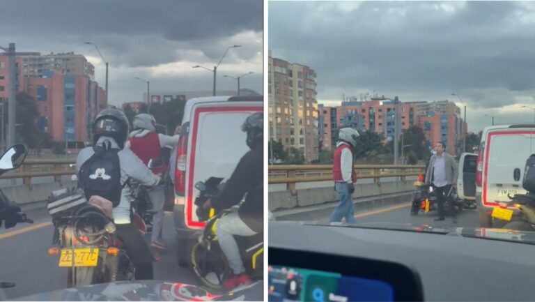 Una patada, un portazo y una pelea: así terminó un choque de carretera