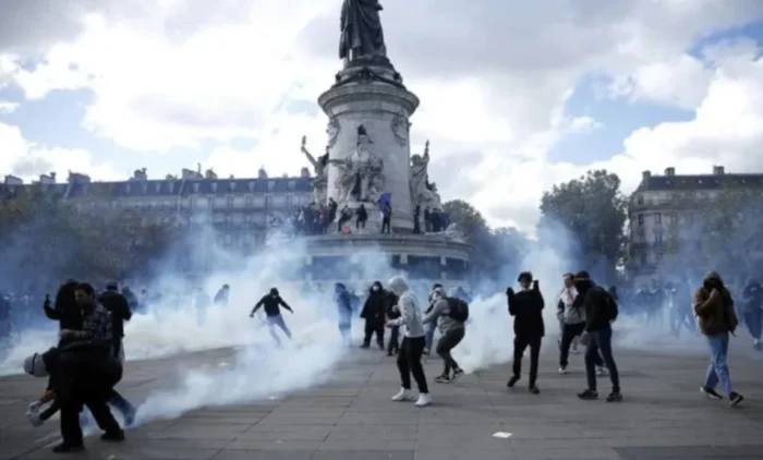 Francia contabiliza 1.800 detenidos en las protestas contra el costo de la vida