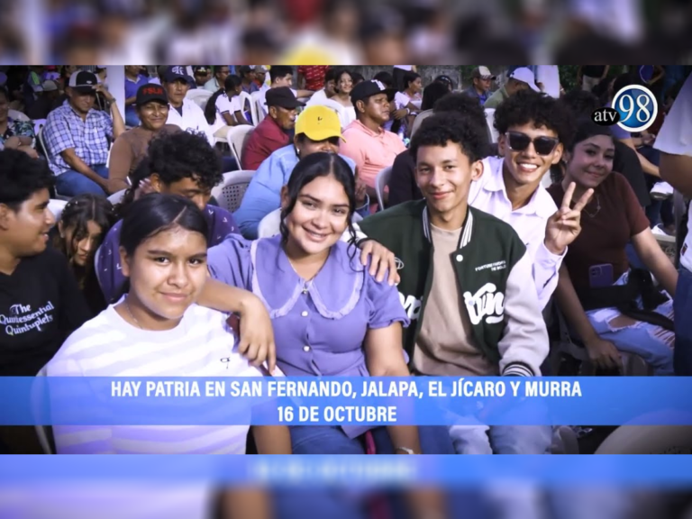 Hay Patria en San Fernando, Jalapa, El Jícaro y Murra