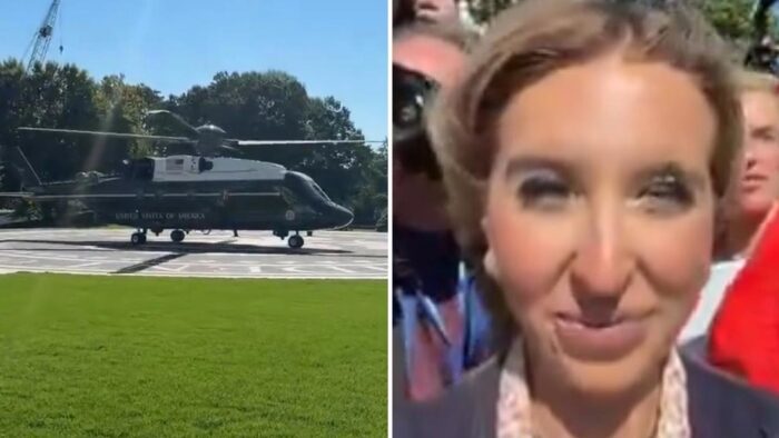 Helicóptero le vuela las pestañas a una periodista